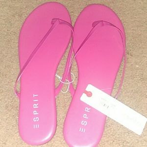 9M pink Esprit flip flops